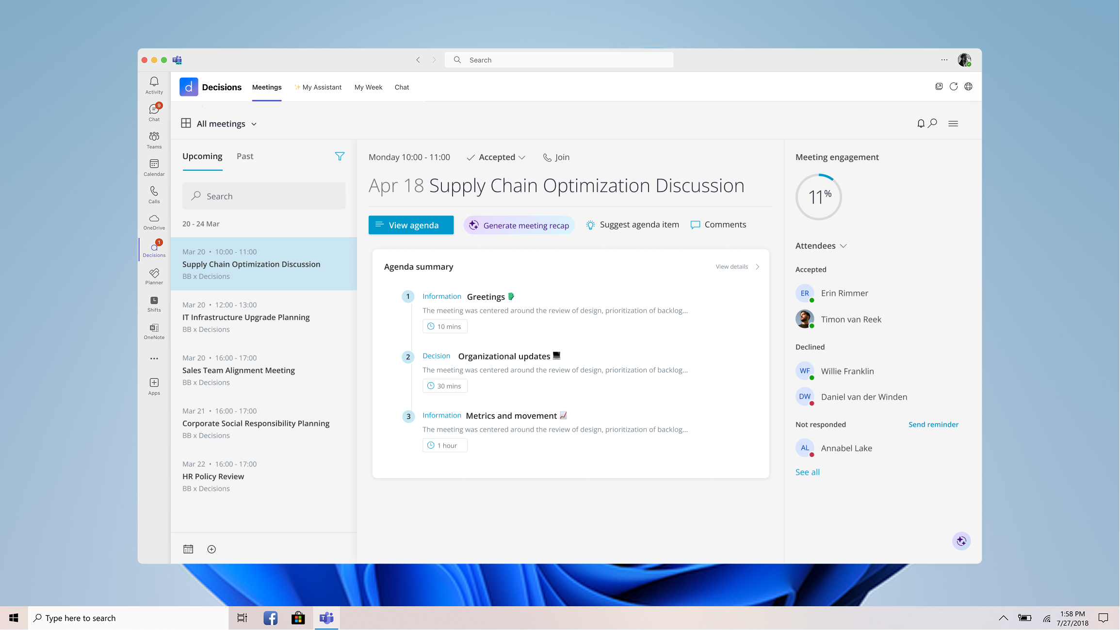 Before and after: traditional meeting management to AI-enhanced