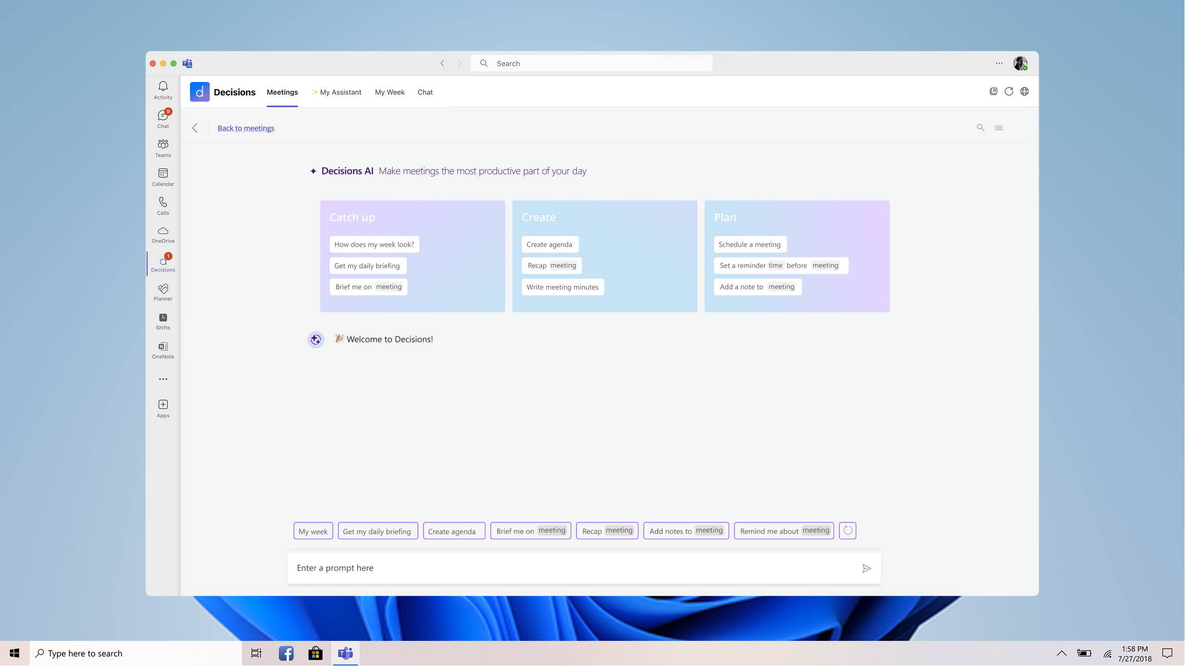 Meeting Recap experience